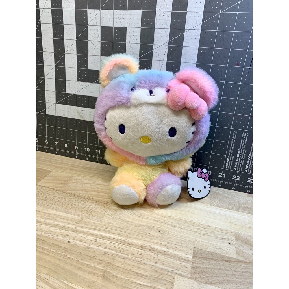 Sanrio - Fiesta - Hello Kitty Rainbow Sherbet Bear 9.5" Plush